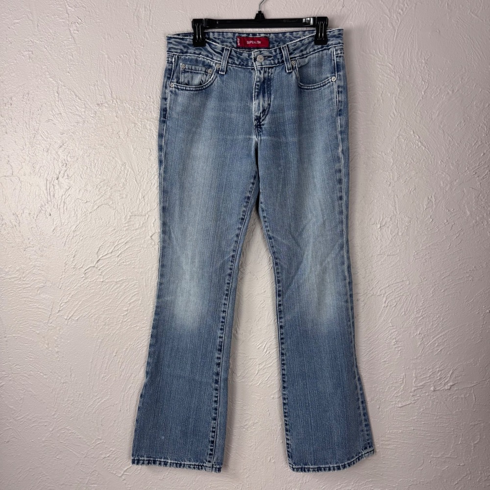 Vintage Levi's 518 Super low Boot Cut 518 Size 9 Junior M 100% cotton med wash